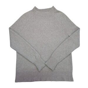J.Crew Merino Wool Alpaca Blend Mock Neck Sweater Women XS Beige Pullover.